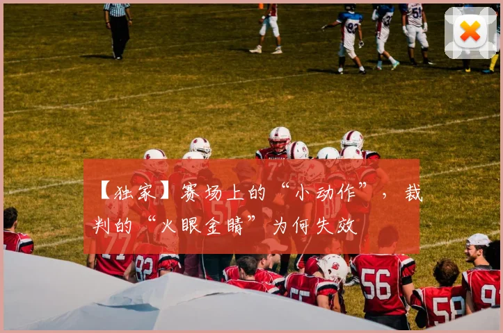 【独家】赛场上的“小动作”，裁判的“火眼金睛”为何失效