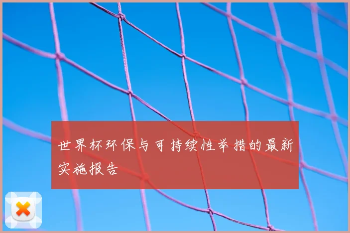 世界杯环保与可持续性举措的最新实施报告